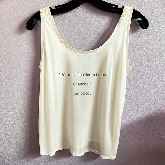 Christine Albers Tank Top Ivory Size Small - Picture 2 of 5
